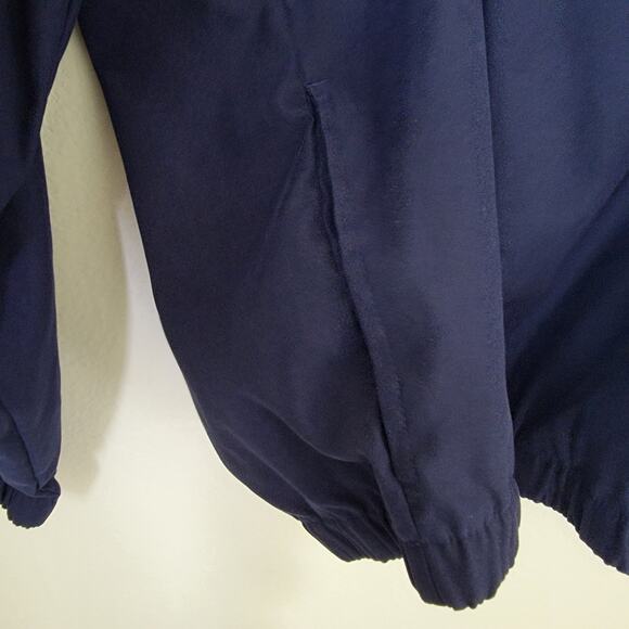 Eddie Bauer Golf Pullover 1/4 Zip Navy Blue Jacket Rain Resistant Medium Active - Picture 5 of 14